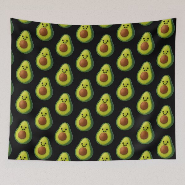 Item preview, embroidery art of a smiling avocado designed and sold by optimusprime39.