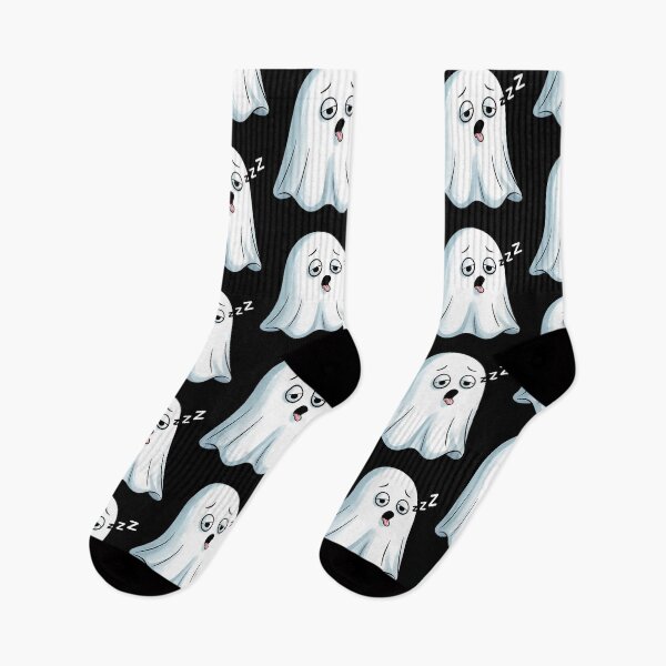 Item preview, Exhausted Sleepy Cute Ghost – Funny Lazy Spirit Cartoon designed and sold by Taans-Creation.