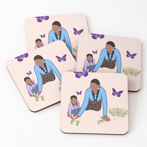 Item preview, Healing on the Land – Sage Picking Illustration designed and sold by Cozy Living Cree.
