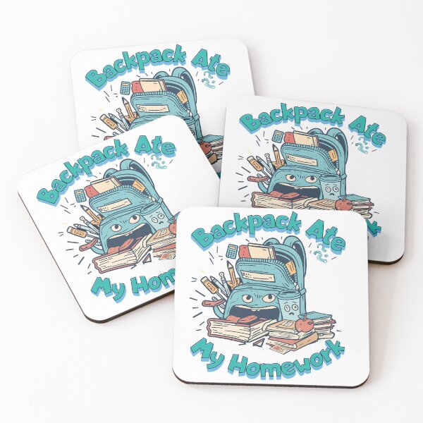 Item preview, My Backpack Ate My Homework Funny School Humor T-Shirt | Student Life Stress Gift designed and sold by VueArts.