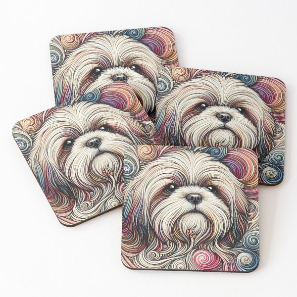 Item preview, Shih Tzu Dog Swirl Elegance designed and sold by Wags & Tails.