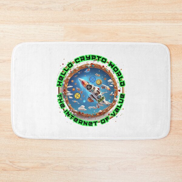 Item preview, XRP Hello! Crypto World The Internet of Value. designed and sold by RoseAIArtRhythm.