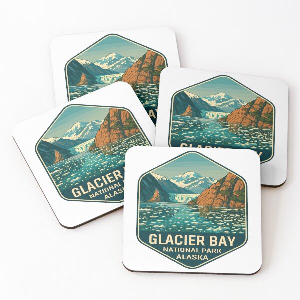 Item preview, Glacier Bay National Park Retro Alaska Sticker designed and sold by Ismeal Von.