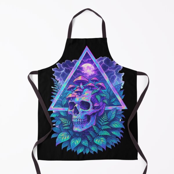 Item preview, Botany Skull Overgrown Fern Plants Vaporwave designed and sold by TomFrontierArt.