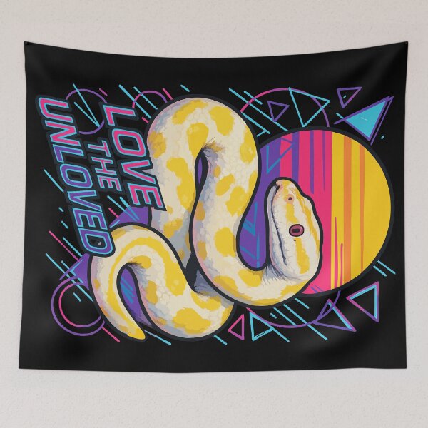Item preview, Love The Unloved Python Snake Retro Vaporwave designed and sold by TomFrontierArt.