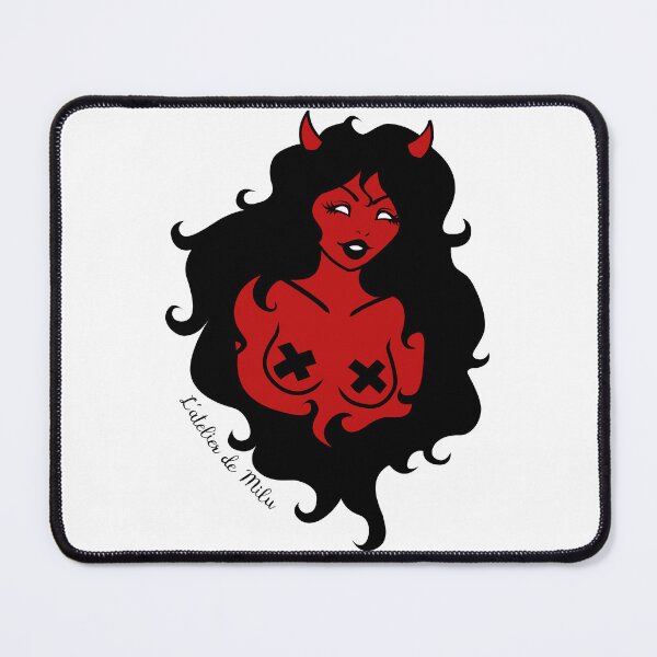 Item preview, She's the Devil ! - White background designed and sold by L'Atelier de Milu.