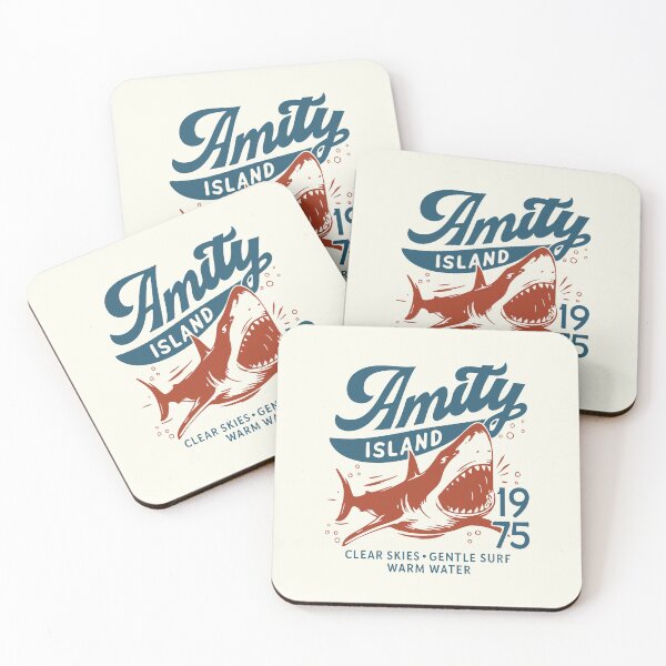 Item preview, Amity Island 1975 Shark Attack T-Shirt Retro Jaws-Inspired Beach Horror designed and sold by w1ckerman.