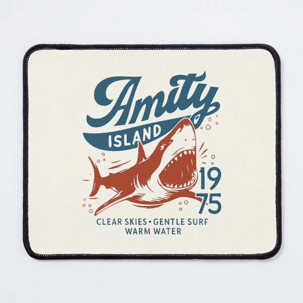 Item preview, Amity Island 1975 Shark Attack T-Shirt Retro Jaws-Inspired Beach Horror designed and sold by w1ckerman.