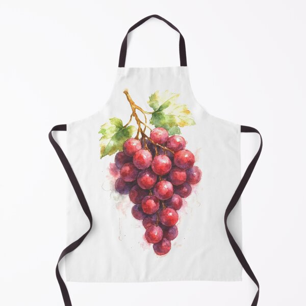 Item preview, Ilustración de acuarela de uvas: arte frutal vintage designed and sold by Teguh Pribawa.