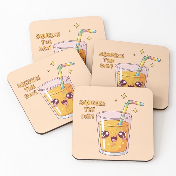 Item preview, Kawaii Energetic Orange Juice - Squeeze the Day! designed and sold by EsenciaZen.