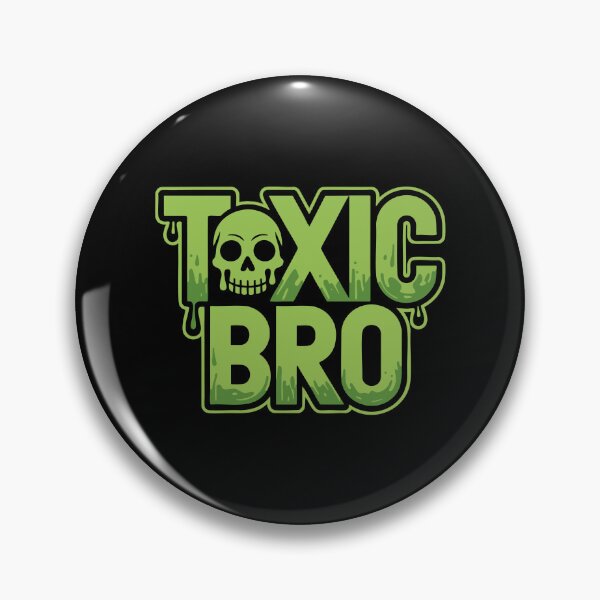 Item preview, Toxic Bro T-Shirt - Funny Gamer Meme Tee with Bold Green Skull Graphic designed and sold by w1ckerman.