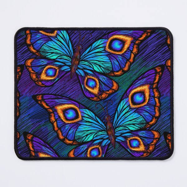 Item preview, Peacock Butterfly pattern. Hand drawn bright butterflies. designed and sold by iclipart.