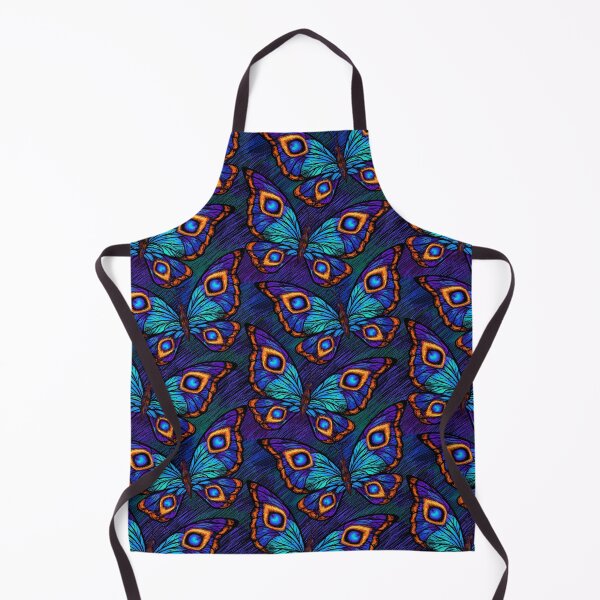 Item preview, Peacock Butterfly pattern. Hand drawn bright butterflies. designed and sold by iclipart.