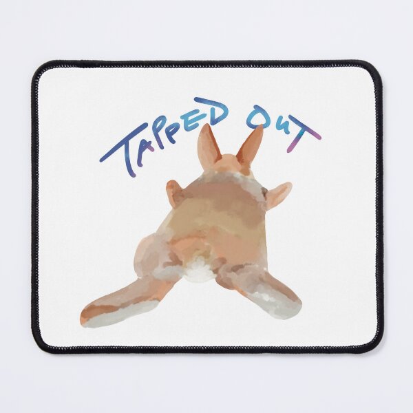 Item preview, Tapped Out Bunny Exhausted watercolor rabbit designed and sold by tayaan.