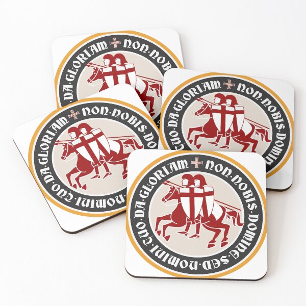 Item preview, Knights Templar Seal – "Non Nobis Domine" Medieval Emblem designed and sold by ChiliPics.