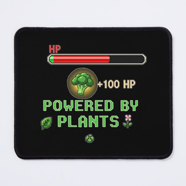 Item preview, Powered by Plants - Vegan Gamer Health Potion designed and sold by Joyful-Park.