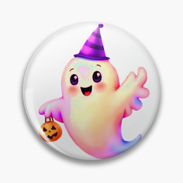 Item preview, Happy little Halloween Ghost designed and sold by Sublime Studio graphics.