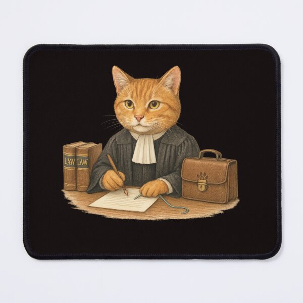 Item preview, Ginger Cat Lawyer at Work designed and sold by Tadeusz1.