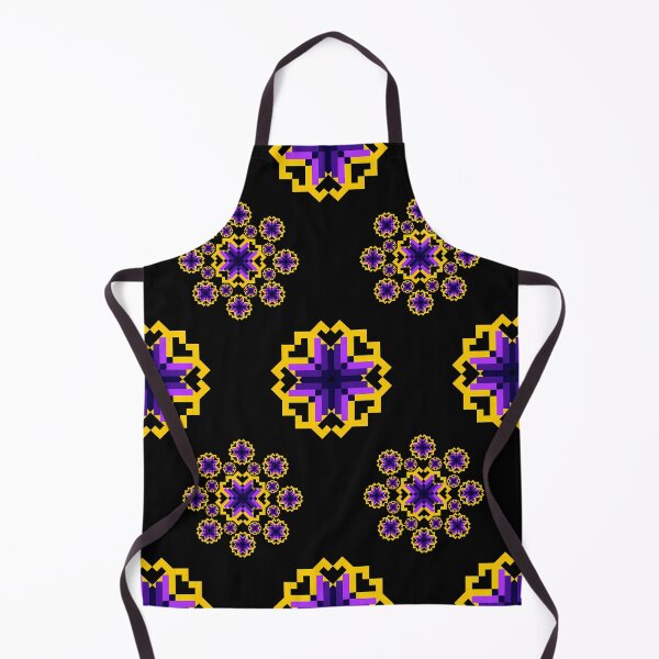 Item preview, Violet & Goldenrod Pixel Bloom Ethnic Seamless Pattern designed and sold by Khwanchai.