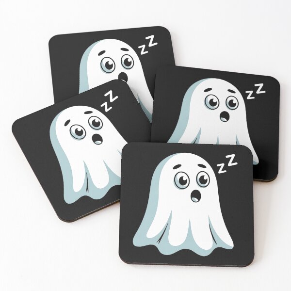 Item preview, Adorable Sleepy Halloween Cute Ghost with Zzzs – Kawaii Halloween Spirit designed and sold by Taans-Creation.
