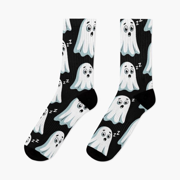 Item preview, Adorable Sleepy Halloween Cute Ghost with Zzzs – Kawaii Halloween Spirit designed and sold by Taans-Creation.
