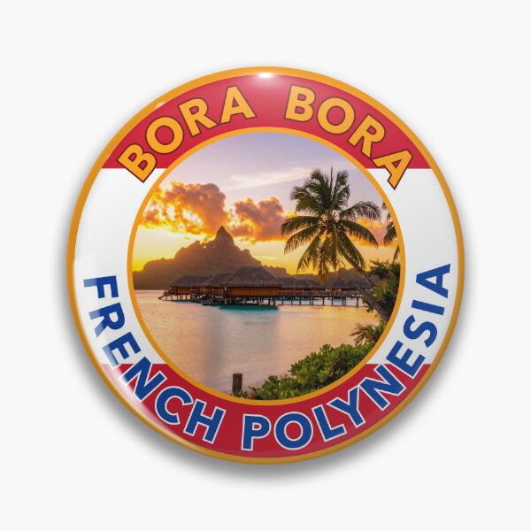 Item preview, Bora Bora Round Emblem designed and sold by travelwitheric.