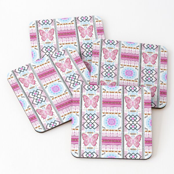 Item preview, Tribal Butterfly Mandala Pattern – Colorful Boho Festival Seamless Design for Clothing & Decor designed and sold by SnarkyTextStudiO.