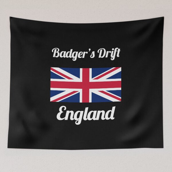 Item preview, Badger’s Drift Midsomer England Union Jack Design - Stylish Prints, designed and sold by Fleetwood1994.