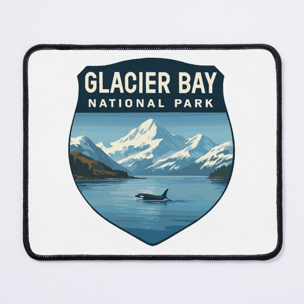 Item preview, Glacier Bay National Park Retro Alaska Sticker designed and sold by Ismeal Von.