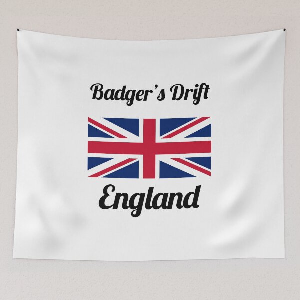 Item preview, Badger’s Drift Midsomer England Union Jack Design - Stylish Prints, designed and sold by Fleetwood1994.