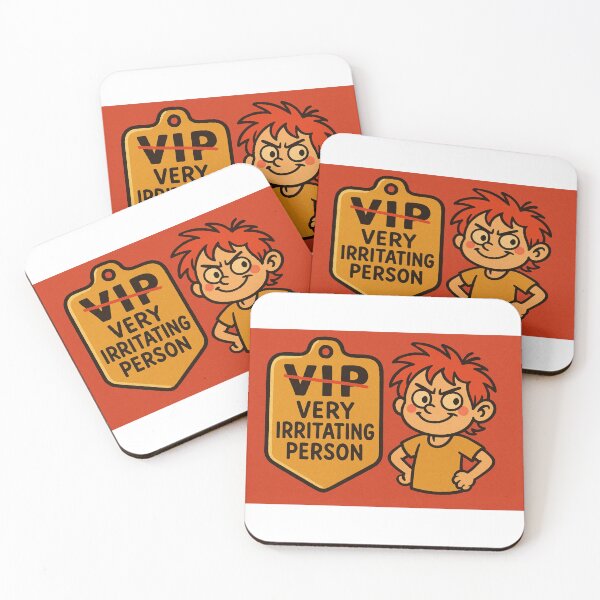 Item preview, Funny Cartoon “VIP – Very Irritating Person” Design designed and sold by PunchMonkeyArt.