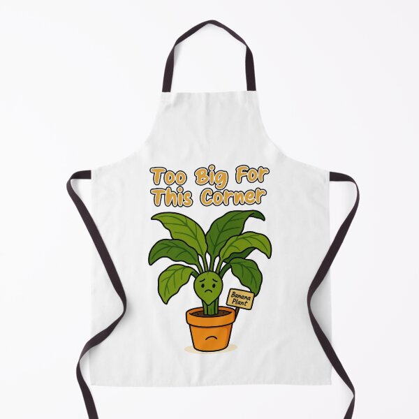 Item preview, Banana Plant – Too Big for This Corner - Funny Houseplant Characters designed and sold by EdgyEdgeArt.