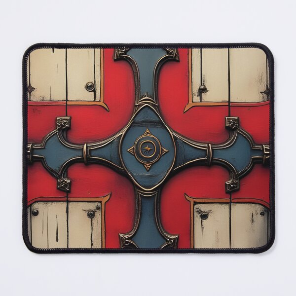 Item preview, Distressed St George's Cross Knight Shield designed and sold by ShadowAndSlate.