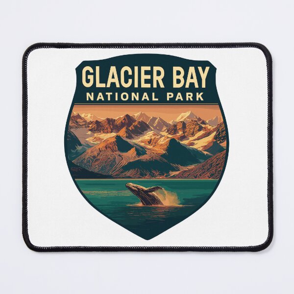 Item preview, Glacier Bay National Park Retro Alaska Sticker designed and sold by Ismeal Von.