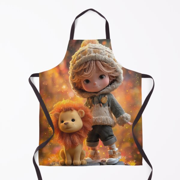 Item preview, Lionhearted Leo Chibi – Soft Courage Zodiac Art designed and sold by GoldenChiArt.