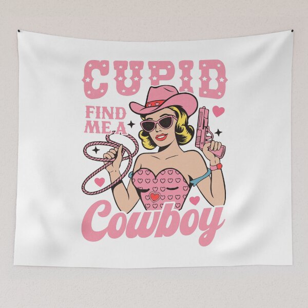 Item preview, Retro Cowgirl Cupid Valentines Texture designed and sold by Jcat7.