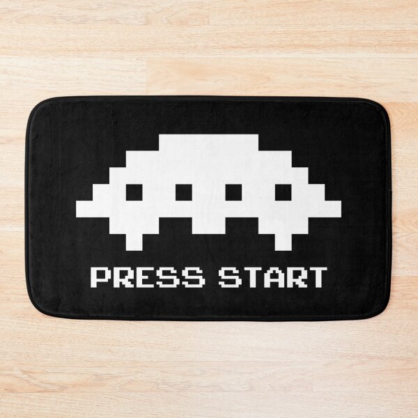 Item preview, Press Start to play Space Invaders - Mothership White designed and sold by FakeInvaders.