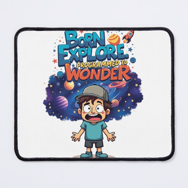 Item preview, Born to explore. Programmed to wonder. designed and sold by Ben InkyWink.