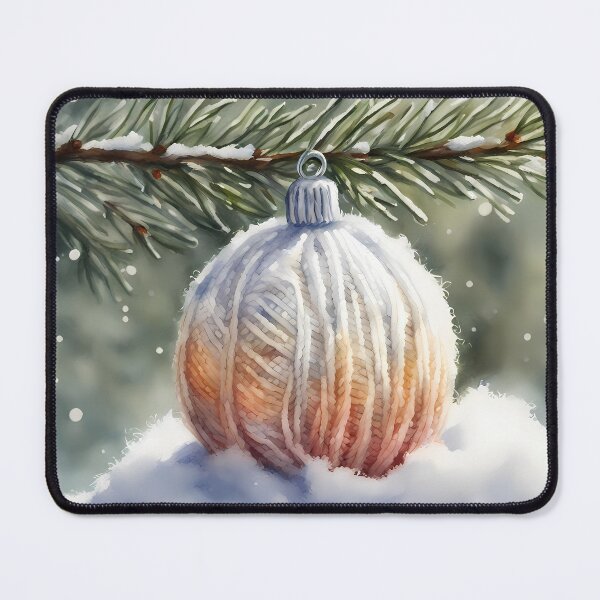 Item preview, Traditional Bauble in Snow designed and sold by CalmnessbyChoice.