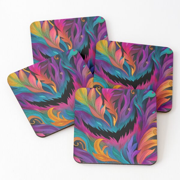 Item preview, Colorful Chaos – Vibrant Abstract Monster Art designed and sold by MysticCanvasAi.