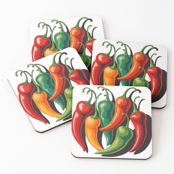 Item preview, Pimientos chilenos con gráficos brillantes designed and sold by Sublime Studio graphics.