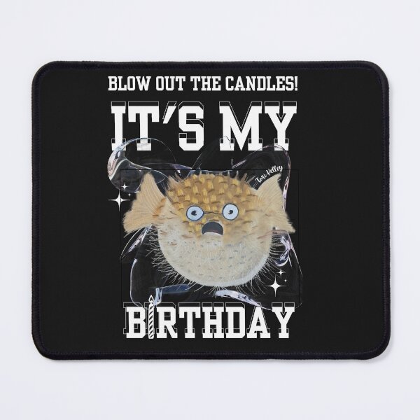 Item preview, Puffer Fish Blowing Out Birthday Candles designed and sold by ByToriKelley.