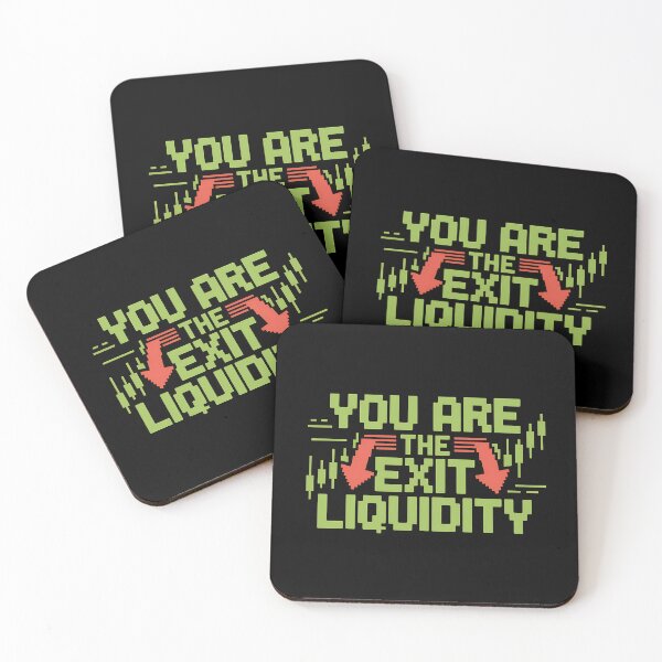 Item preview, You Are The Exit Liquidity - This gift is perfect for anyone interested in crypto, trading, and financial memes. designed and sold by ZyziowskyArt.