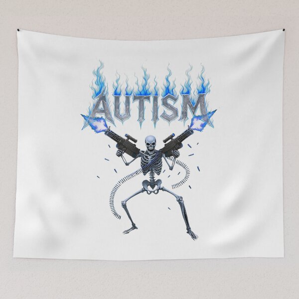 Item preview, Autism Skeleton Funny Oddly Specific Meme Autistic Awareness designed and sold by shannonanne18.