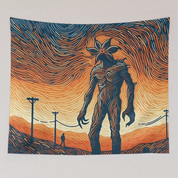 Item preview, The Demogorgon, inspired by  and Van Gogh's style of art designed and sold by ArtwaveEmporium.
