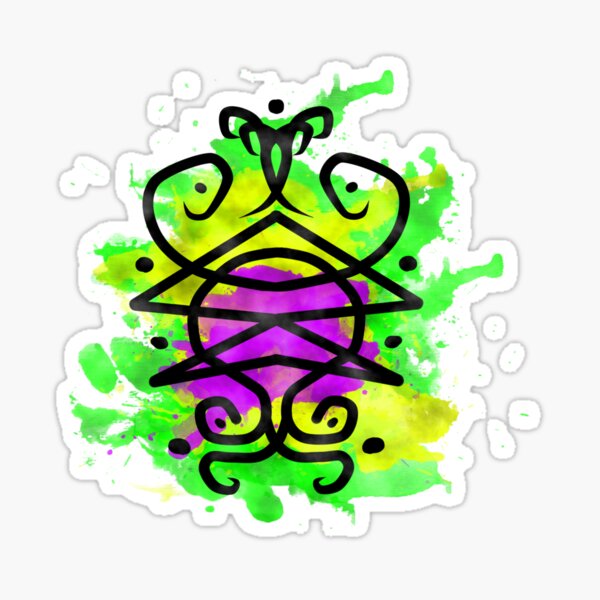 Sigil for luck Sticker