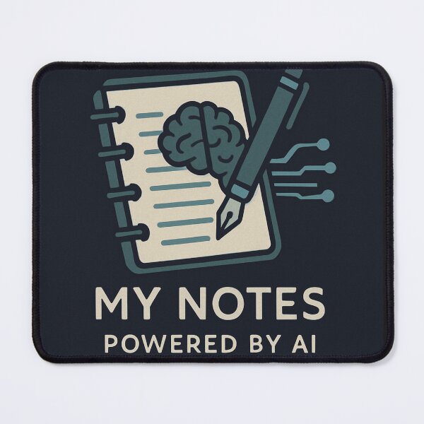 Item preview, My Notes, Powered by AI - Smart Student Productivity Design designed and sold by goodcrystals.
