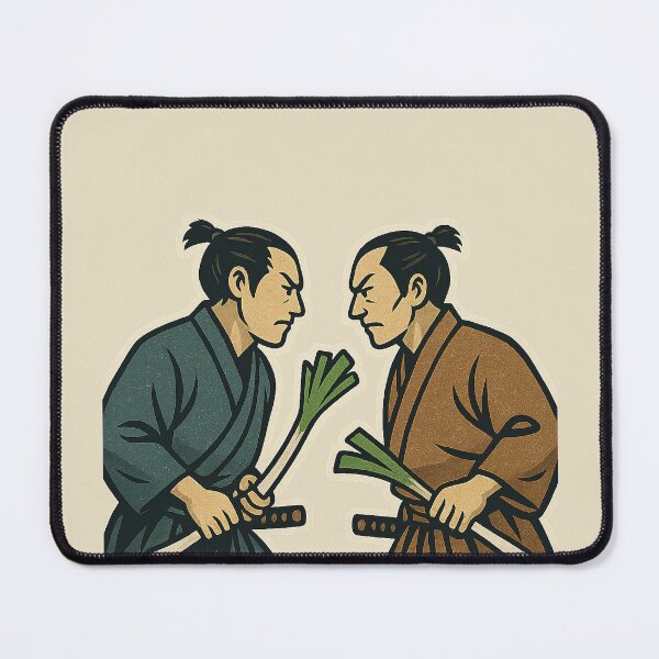 Item preview, ネギ決闘 / Samurai Negi Showdown – 切れるのは香りだけ。 designed and sold by Yos-Design-Stoa.