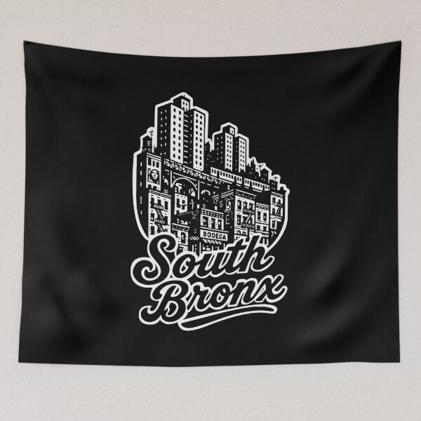 Item preview, South Bronx urban subway skyline designed and sold by Boogosh.