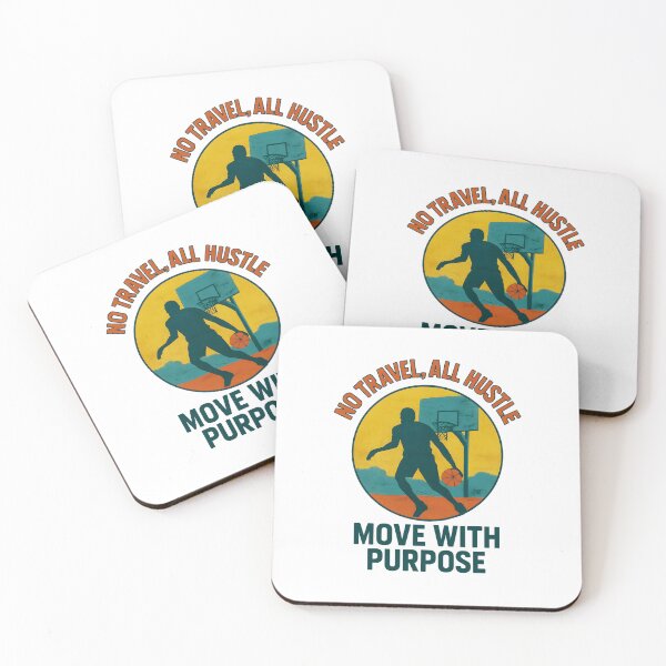 Item preview, No Travel, All Hustle - Move with Purpose - Basketball designed and sold by inkNext.